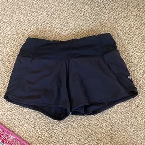 Lululemon Athletica black speed up short